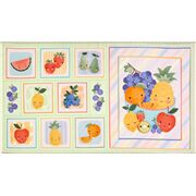 Frutitas Adorables Frutas Coloridas Y Sonrientes Panel