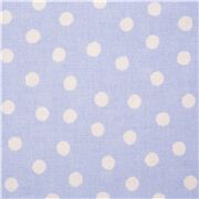 Tela Camisera Japonesa Azul Con Lunares Peludos