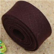 Schr&auml;gband Einzelfalz Polyester 1,2 Cm/0,5'' Dunkelbraun