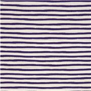 Dark Purple Painted Wobbly Stripes