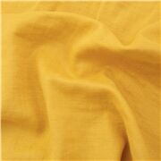Tela de gasa doble en amarillo mostaza claro de Jap&oacute;n