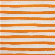 Orange Painted Wobbly Stripes