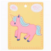 toppa iron-on unicorno rosa 1 pezzo