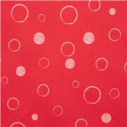 Burbujas Estampadas Rojo Blanco