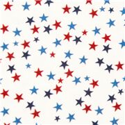 Tela de estrellas rojo azul y blanco algod&oacute;n 4 de julio EE. UU. americana