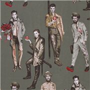 M&uacute;sculo Con Cerebro Atractivos Hombres Zombi Pin-Up