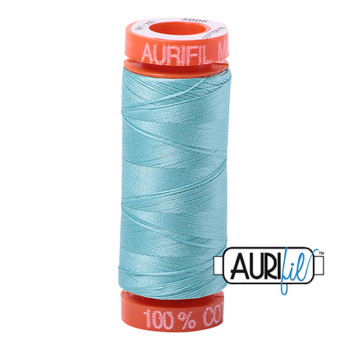 Aurifil Cotton Mako 5006 Light Turquoise 50 wt Aurifil Cotton Mako 5006 Light Turquoise 50 wt