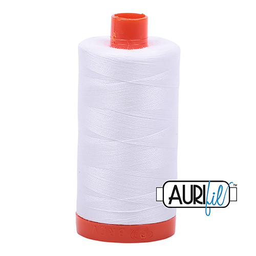 50wt Large Spool Bright White 2024 Cotton Thread