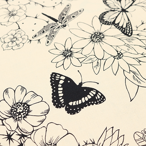Hacienda Cactus Papillon et Libellule Illustrés 5