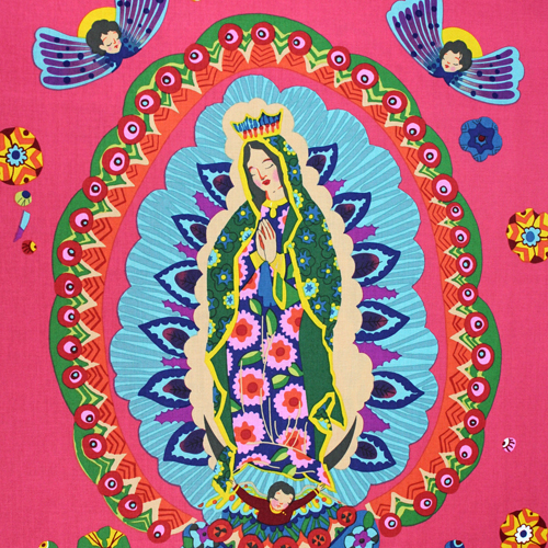 Notre-Dame de Guadalupe Marie Double panneau Tissu par Alexander Henry