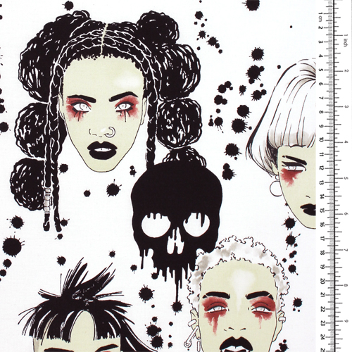 Vamps Punk Gothique Crânes Effrayants 1