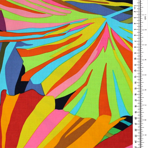 Laguna Large Colourful Leaves Fabric By Alexander Henry Modes4u 