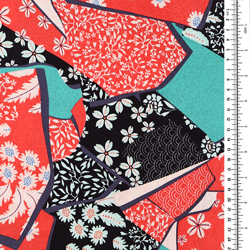 Kimono Patch Floral Kintsugi Motifs 1