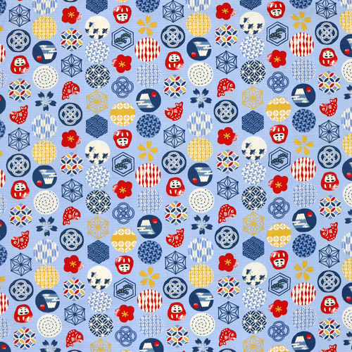 Japanische Symbole Kreise Fischmuster 4