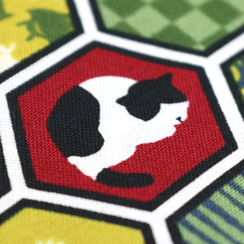 Chat Hexagone Motif Japonais 5