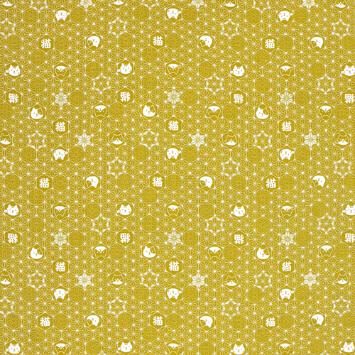 Cat Asanoha Pointed Geometric Star 4