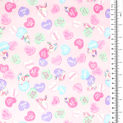 Licorne C½urs D'amour Douces Mots De Bonbons 1