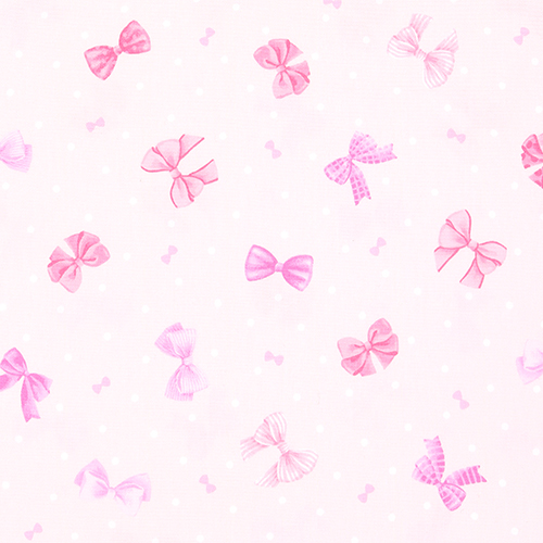 Adorable Hbsche Rosa Schleifen Punkte Stoff