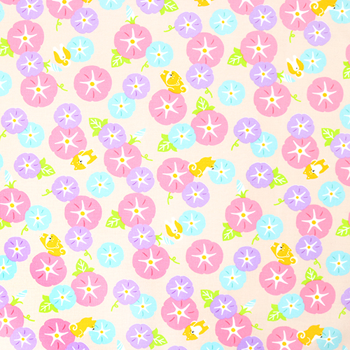 Kawaii Shiba Inu Chien Cercles De Vigne Fleurie Tissu par Cosmo