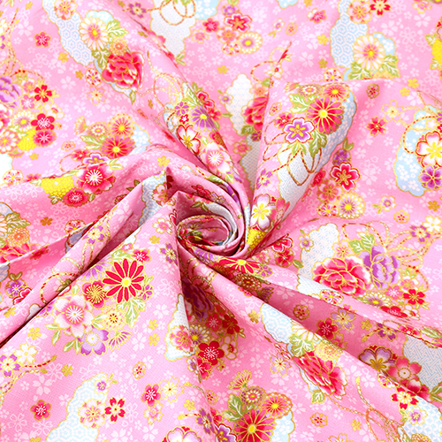 Delicada Flor De Sakura Shibori Oro 2