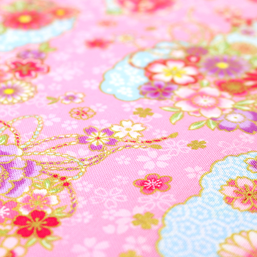 Delicada Flor De Sakura Shibori Oro 5