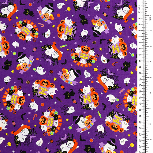 Motifs d'Halloween Fantômes Citrouilles Chats 1