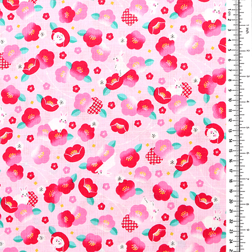 Cute Rabbit and Shibori Plum Blossom 1