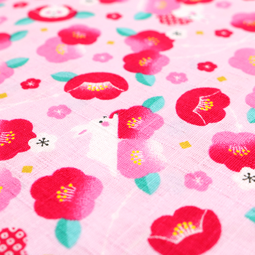 Cute Rabbit and Shibori Plum Blossom 5