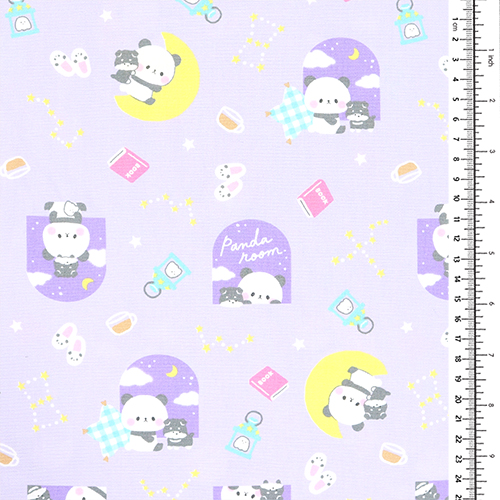 Panda Fenêtre Lune et Étoiles 1