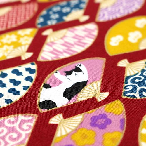 Éventails À Motifs Traditionnels Chats Enjoués 5