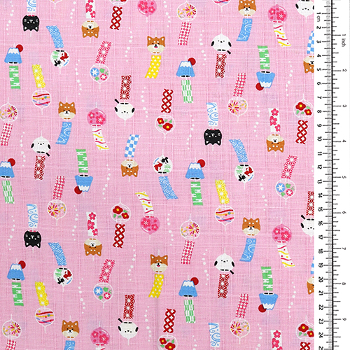 Kawaii Furin Animal Wind Charm Pink 1