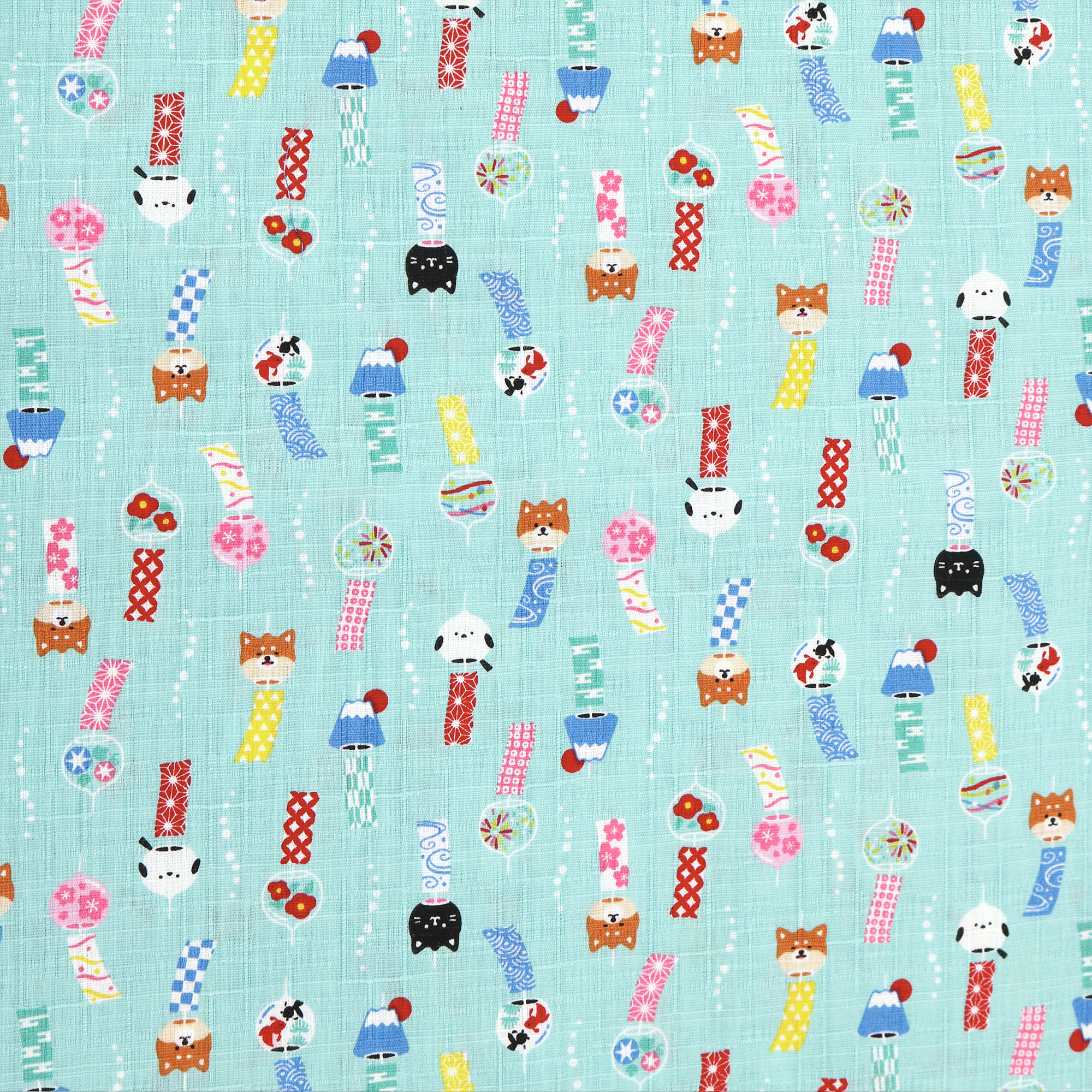 Kawaii Furin Animal Wind Charm Blue