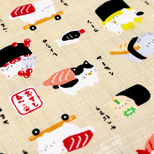 Cute Food Sushi Cats Beige 5