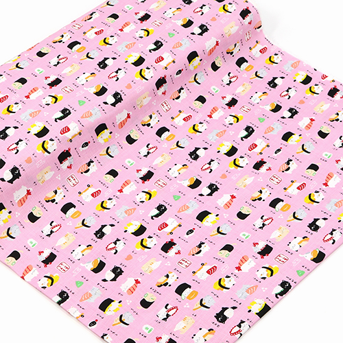 Cute Food Sushi Cats Pink 3