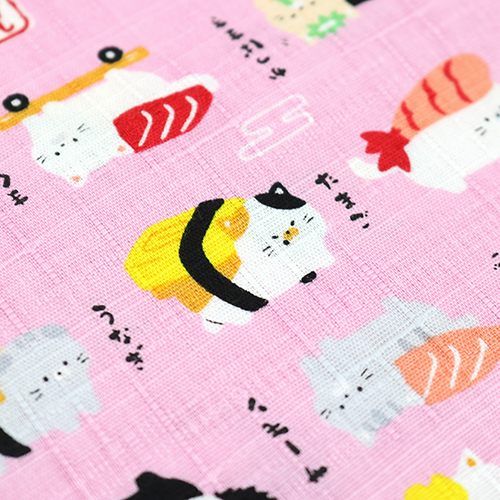 Cute Food Sushi Cats Pink 5