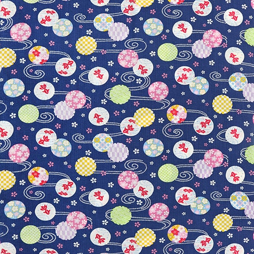 Swirling Goldfish Patterned Circles Seersucker 4