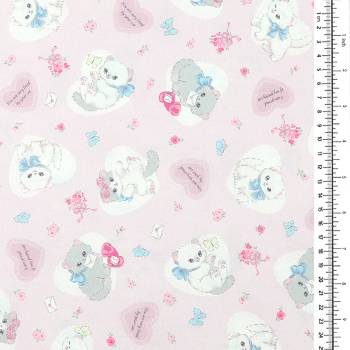 Joli Chaton C½urs Enveloppes Fleurs 1