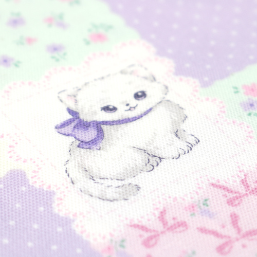 Cadeaux Chatons Patchwork Carr�s Lavande Pastel 5