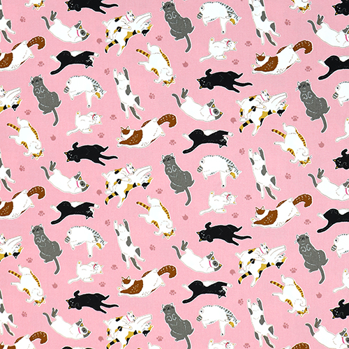 Paw Print Stretching Playing Cats 4