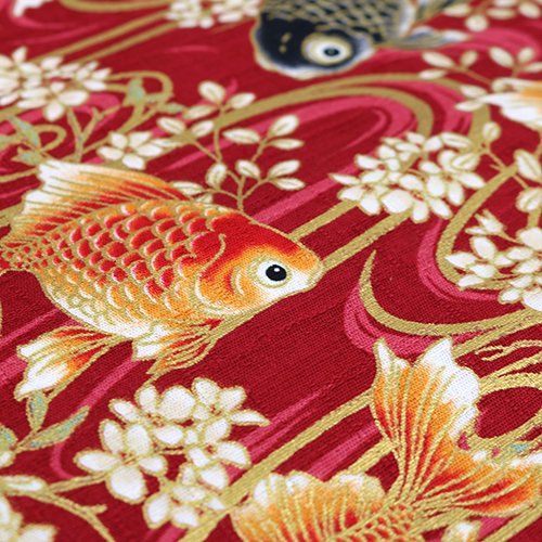 Poisson Rouge Piscine Tranquille Fleur Rouge 5
