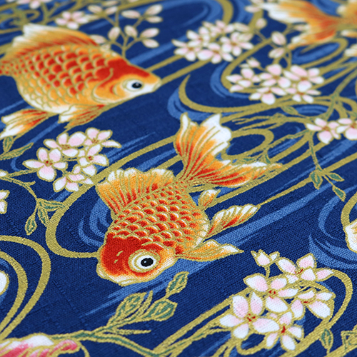 Poisson Rouge Piscine Tranquille Fleur Indigo 5