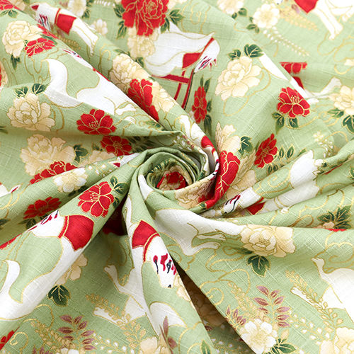 Kitsune Mythiques Renards Esprits Blancs Vert 2