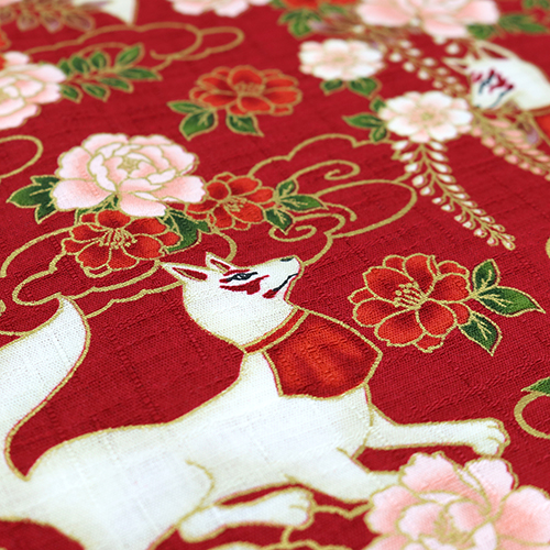 Kitsune Mythiques Renards Esprits Blancs Rouge 5