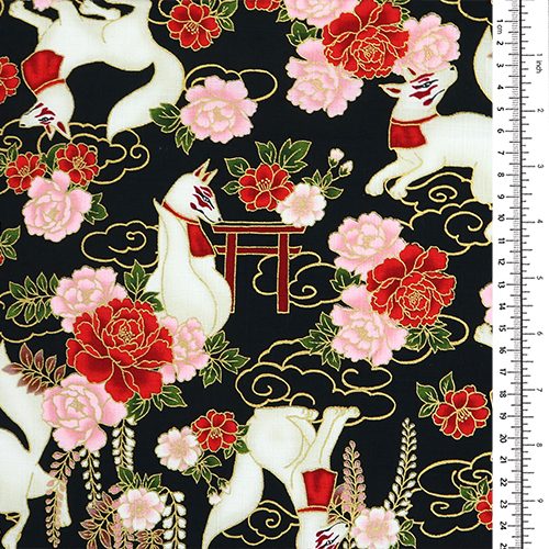 Kitsune Mythiques Renards Esprits Blancs Noir 1