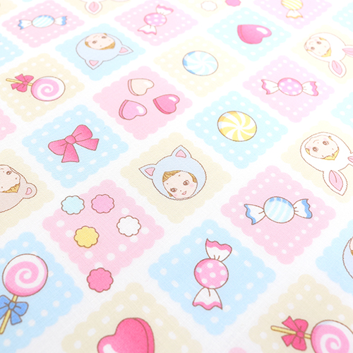 Poupées vintage Pastel Bonbons Friandises Montage 4