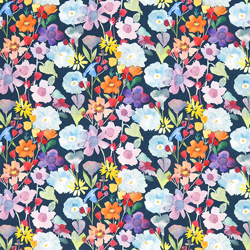Floraisons panouies Et C'est Ainsi Tissu par Dear Stella