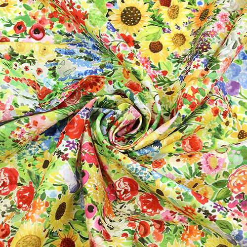 Jardin D'Été Chaleureux Fleurs En Aquarelle 2