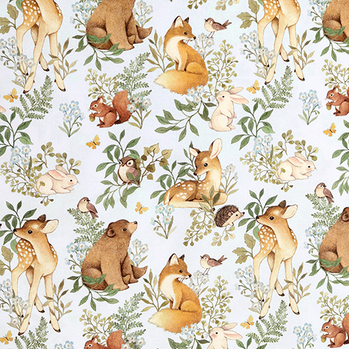 Rves de la Fort Cratures des Bois Tissu par Dear Stella