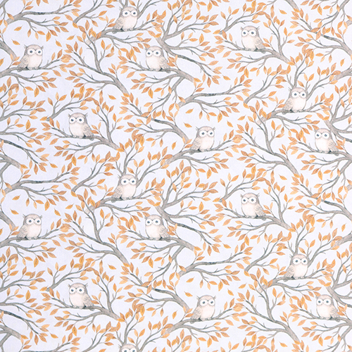 Chouette Hou Hou Arbre D'Automne Rves De Fort Tissu par Dear Stella