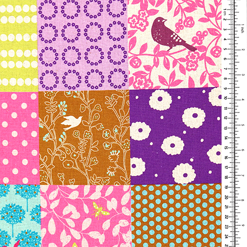 Geschichte Gemustertes Patchwork-Quadrate 1